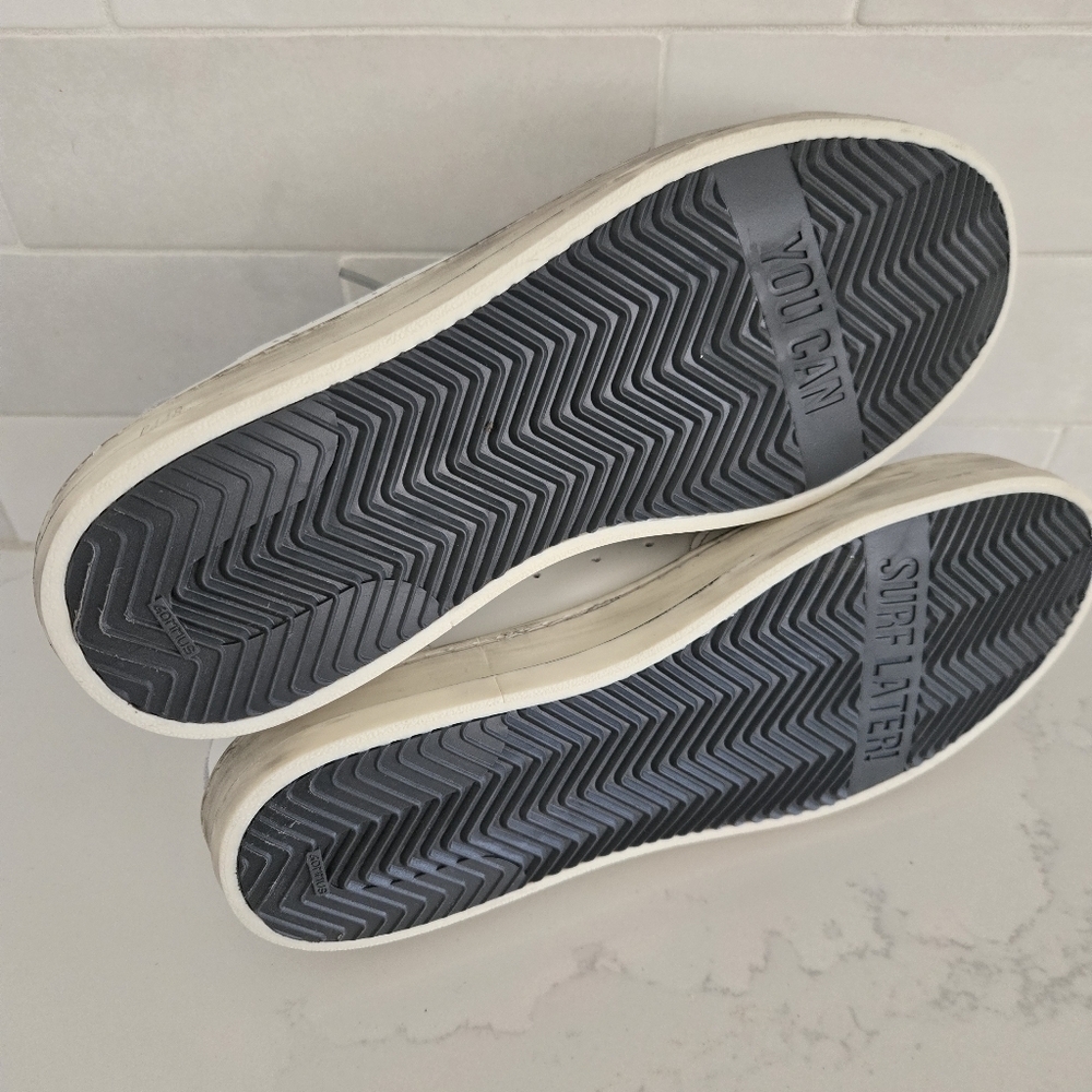 LIKE NEW P448 John YOU CAN SURF LATER Lace-Up Perforated Leather Low Sneakers 39 - Picture 6 of 7